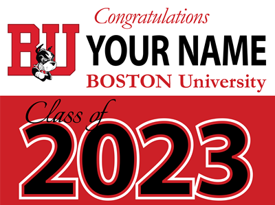Boston University Class of 2023 Yard Sign