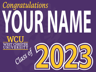 West Chester University Class of 2023 Yard Sign